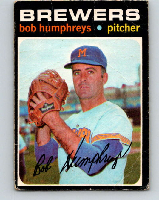 1971 O-Pee-Chee MLB #236 Bob Humphreys� Milwaukee Brewers� V11075