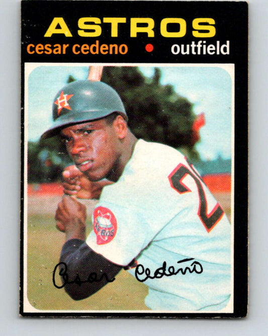 1971 O-Pee-Chee MLB #237 Cesar Cedeno� RC Rookie Houston Astros� V11077