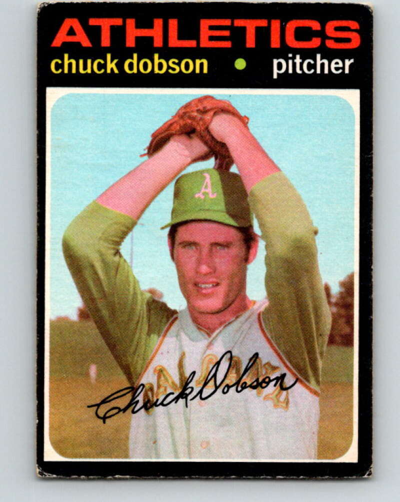 1971 O-Pee-Chee MLB #238 Chuck Dobson� Oakland Athletics� V11078