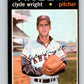 1971 O-Pee-Chee MLB #240 Clyde Wright� California Angels� V11081