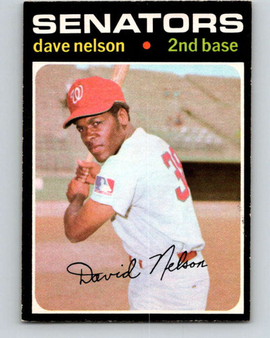 1971 O-Pee-Chee MLB #241 Dave Nelson� Washington Senators� V11083