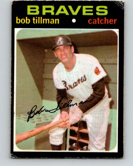 1971 O-Pee-Chee MLB #244 Bob Tillman� Atlanta Braves� V11089