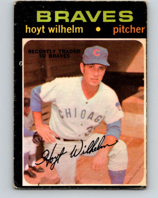 1971 O-Pee-Chee MLB #248 Hoyt Wilhelm� Atlanta Braves� V11094