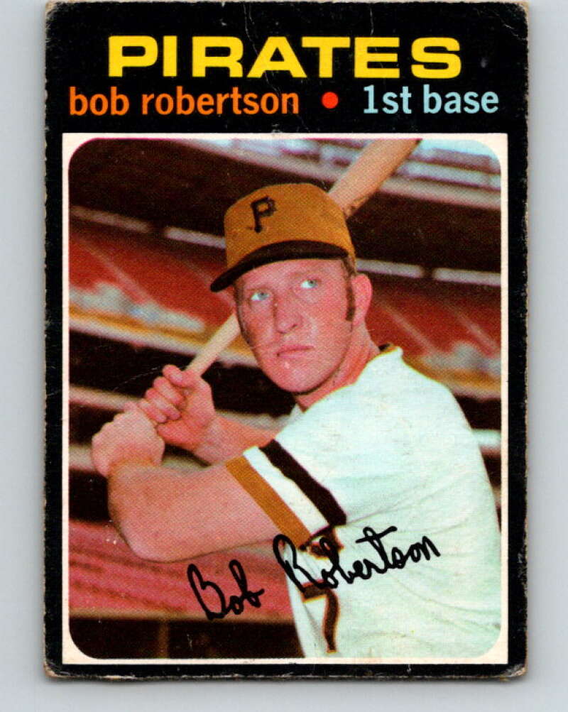 1971 O-Pee-Chee MLB #255 Bob Robertson� Pittsburgh Pirates� V11106