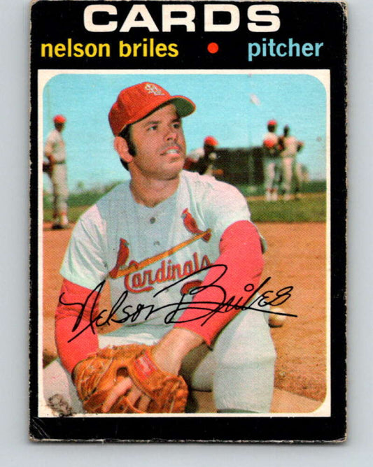 1971 O-Pee-Chee MLB #257 Nelson Briles� St. Louis Cardinals� V11108