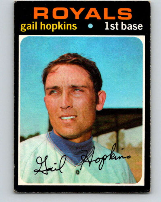 1971 O-Pee-Chee MLB #269 Gail Hopkins� Kansas City Royals� V11126