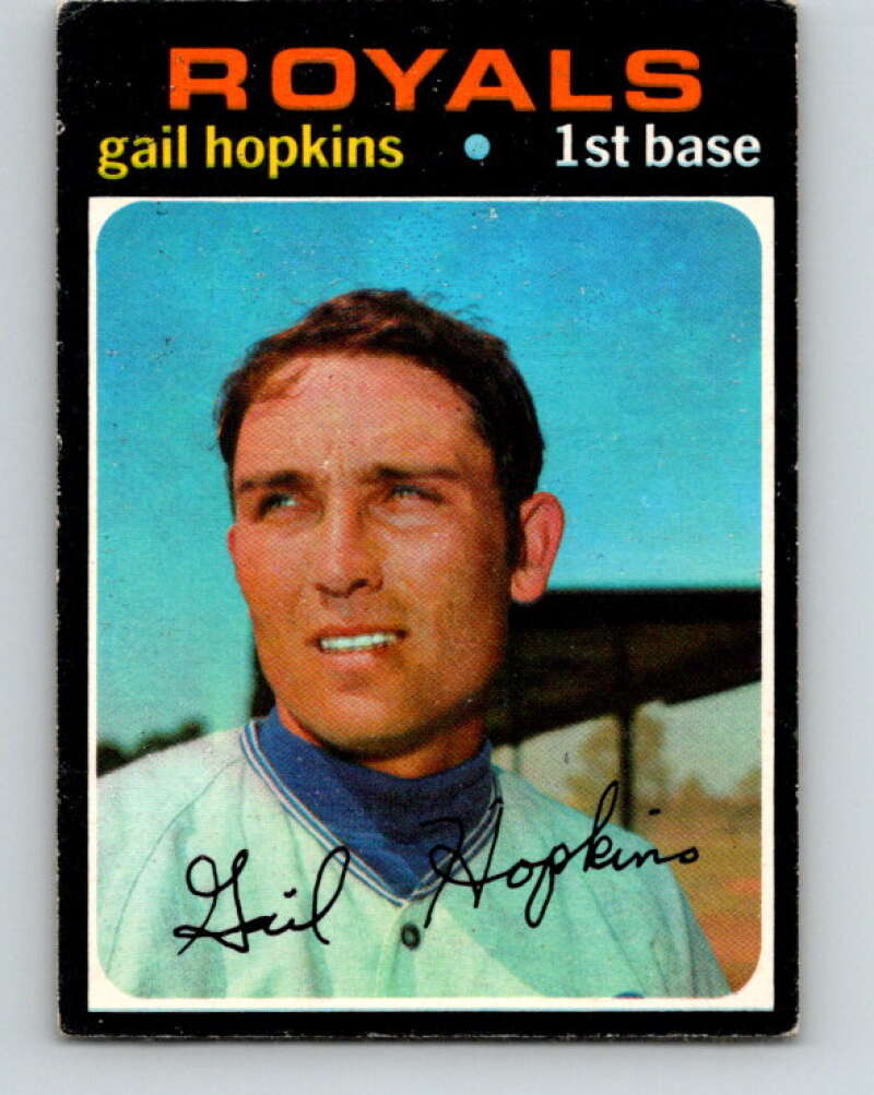 1971 O-Pee-Chee MLB #269 Gail Hopkins� Kansas City Royals� V11127