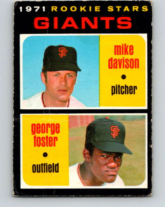 1971 O-Pee-Chee MLB #276 Mike Davison/George Foster� RC Rookie� V11132