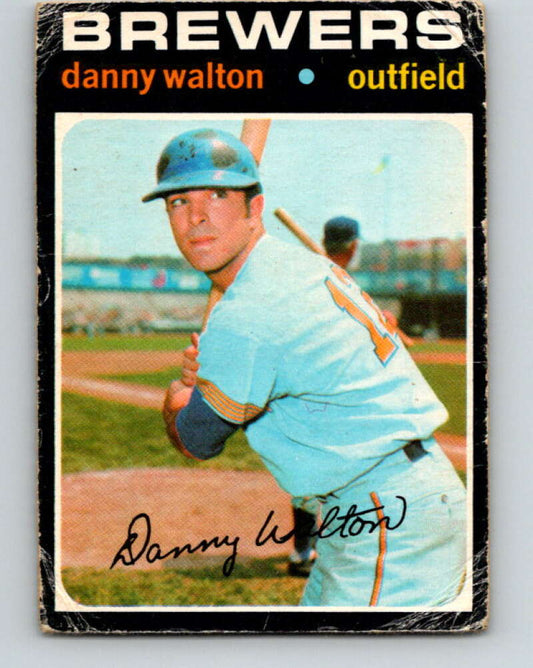 1971 O-Pee-Chee MLB #281 Danny Walton� Milwaukee Brewers� V11134