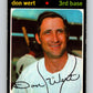 1971 O-Pee-Chee MLB #307 Don Wert� Washington Senators� V11148