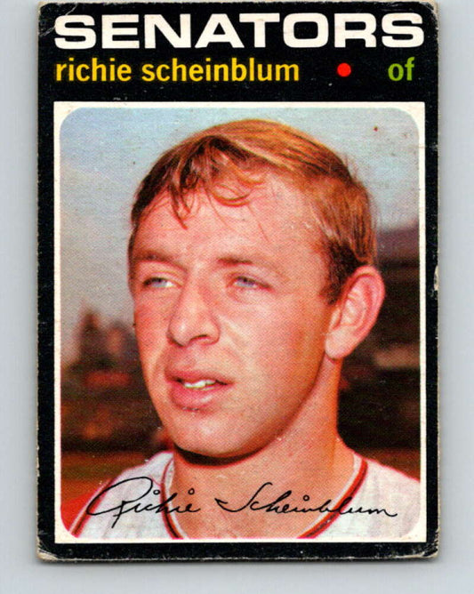 1971 O-Pee-Chee MLB #326 Richie Scheinblum� Washington Senators� V11156