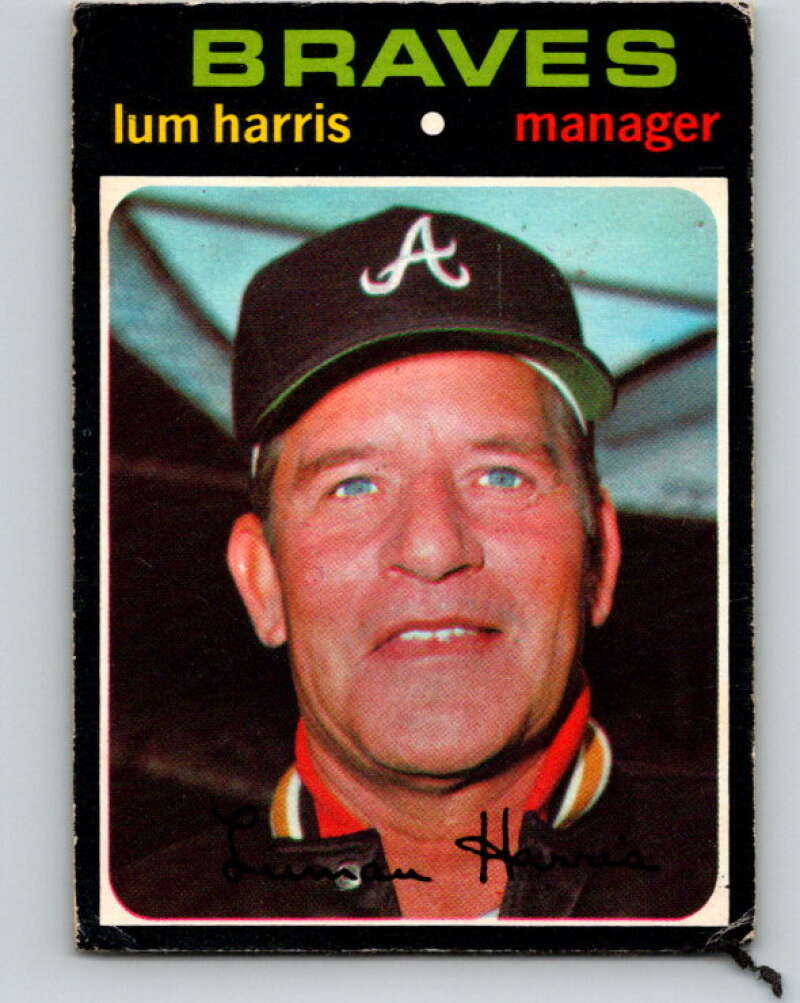 1971 O-Pee-Chee MLB #346 Lum Harris� Atlanta Braves� V11166