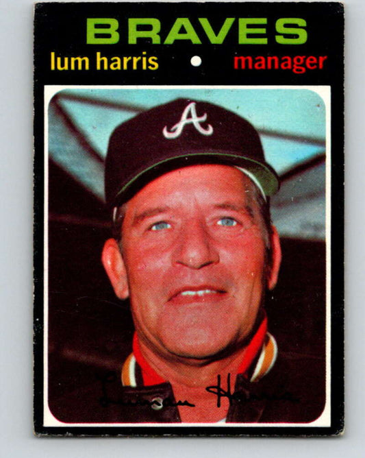 1971 O-Pee-Chee MLB #346 Lum Harris� Atlanta Braves� V11167