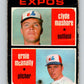 1971 O-Pee-Chee MLB #376  Mashore/ McAnally� RC Rookie  V11182