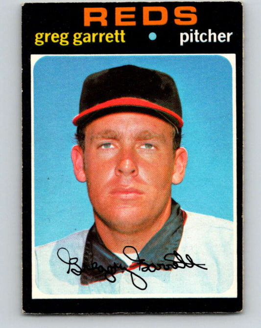 1971 O-Pee-Chee MLB #377 Greg Garrett� Cincinnati Reds� V11183