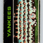 1971 O-Pee-Chee MLB #543 New York Yankees� New York Yankees� V11197