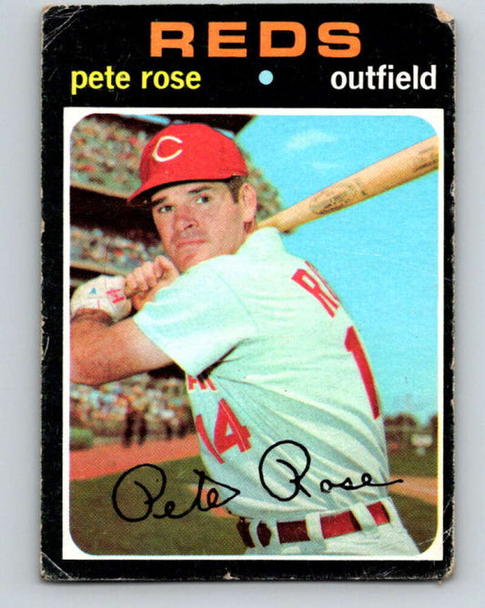 1971 Topps MLB #100 Pete Rose� Cincinnati Reds� V11202