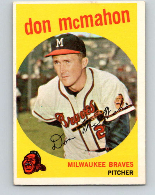 1959 Topps MLB #3 Don McMahon  Milwaukee Braves  V11218
