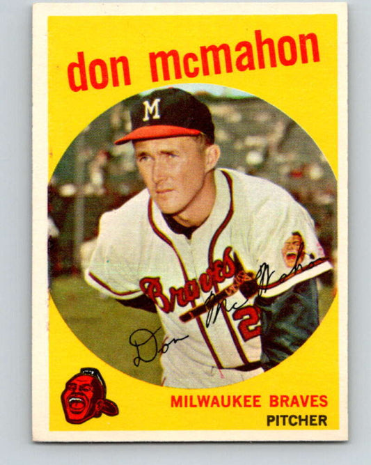 1959 Topps MLB #3 Don McMahon  Milwaukee Braves  V11219