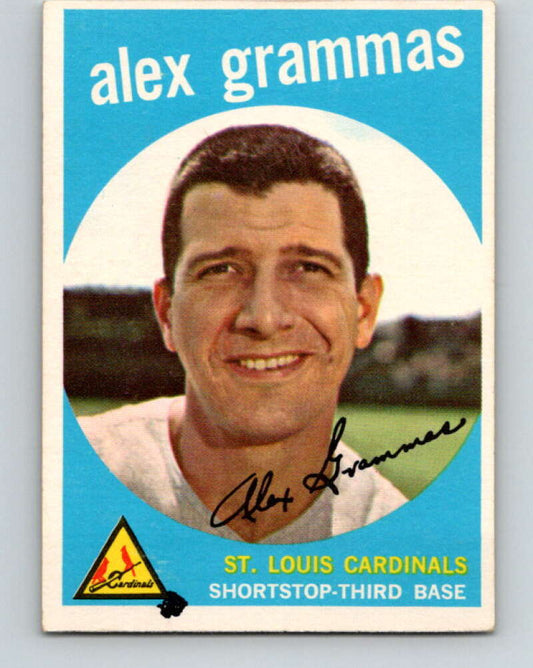 1959 Topps MLB #6 Alex Grammas UER  St. Louis Cardinals  V11221