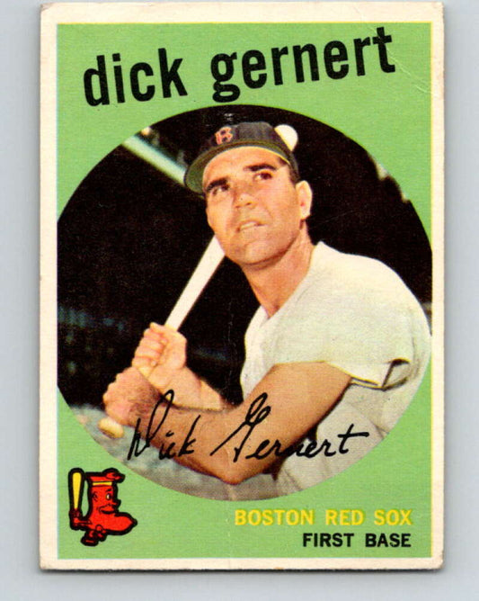1959 Topps MLB #13 Dick Gernert UER  Boston Red Sox  V11230