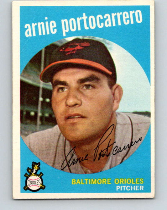 1959 Topps MLB #98 Arnie Portocarrero  Baltimore Orioles  V11309
