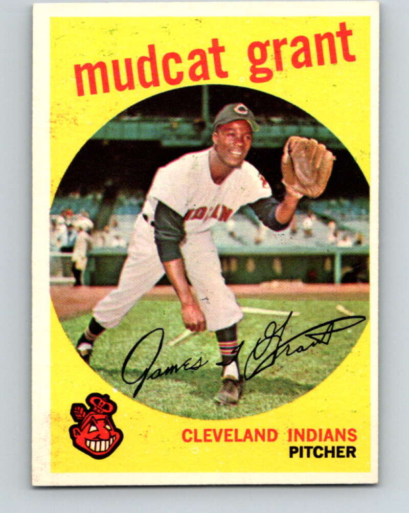 1959 Topps MLB #186 Mudcat Grant  Cleveland Indians  V11329