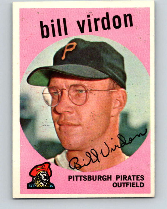 1959 Topps MLB #190 Bill Virdon  Pittsburgh Pirates  V11330