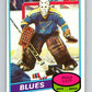 1980-81 O-Pee-Chee #31 Mike Liut  RC Rookie St. Louis Blues  V11367
