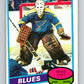 1980-81 O-Pee-Chee #31 Mike Liut  RC Rookie St. Louis Blues  V11368