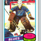 1980-81 O-Pee-Chee #31 Mike Liut  RC Rookie St. Louis Blues  V11369