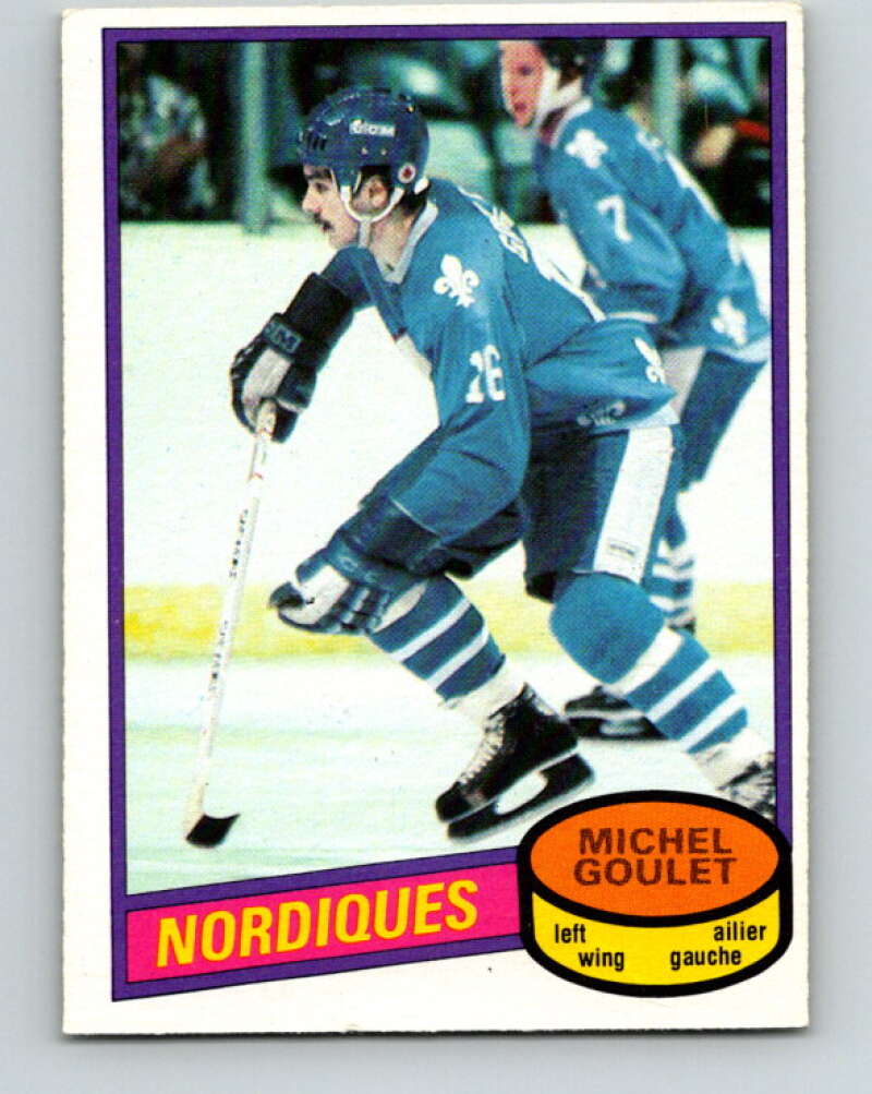 1980-81 O-Pee-Chee #67 Michel Goulet  RC Rookie Quebec Nordiques  V11392