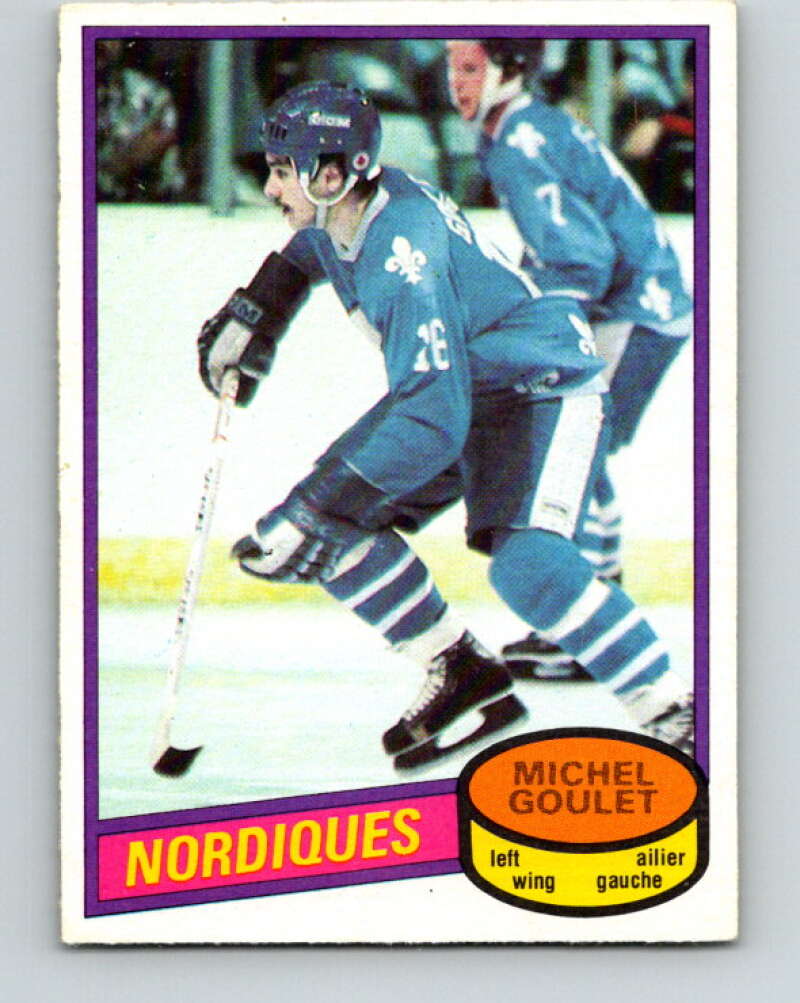 1980-81 O-Pee-Chee #67 Michel Goulet  RC Rookie Quebec Nordiques  V11394