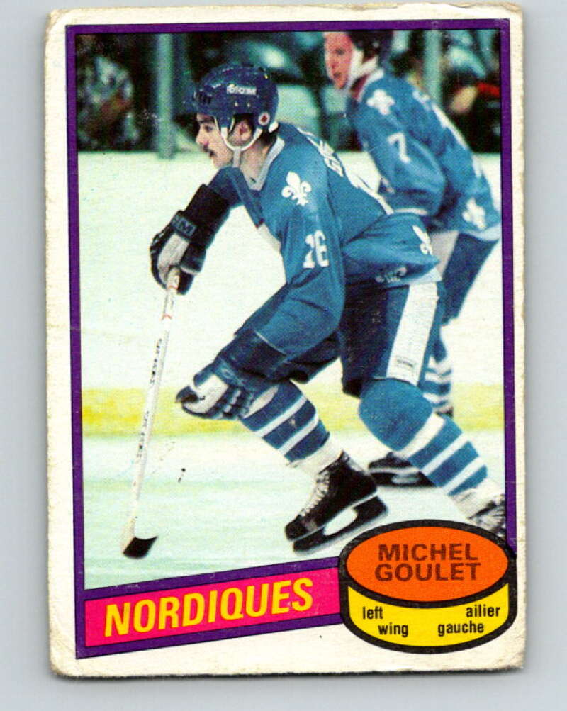 1980-81 O-Pee-Chee #67 Michel Goulet  RC Rookie Quebec Nordiques  V11402