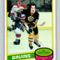 1980-81 O-Pee-Chee #129 Al Secord  RC Rookie Boston Bruins  V11420