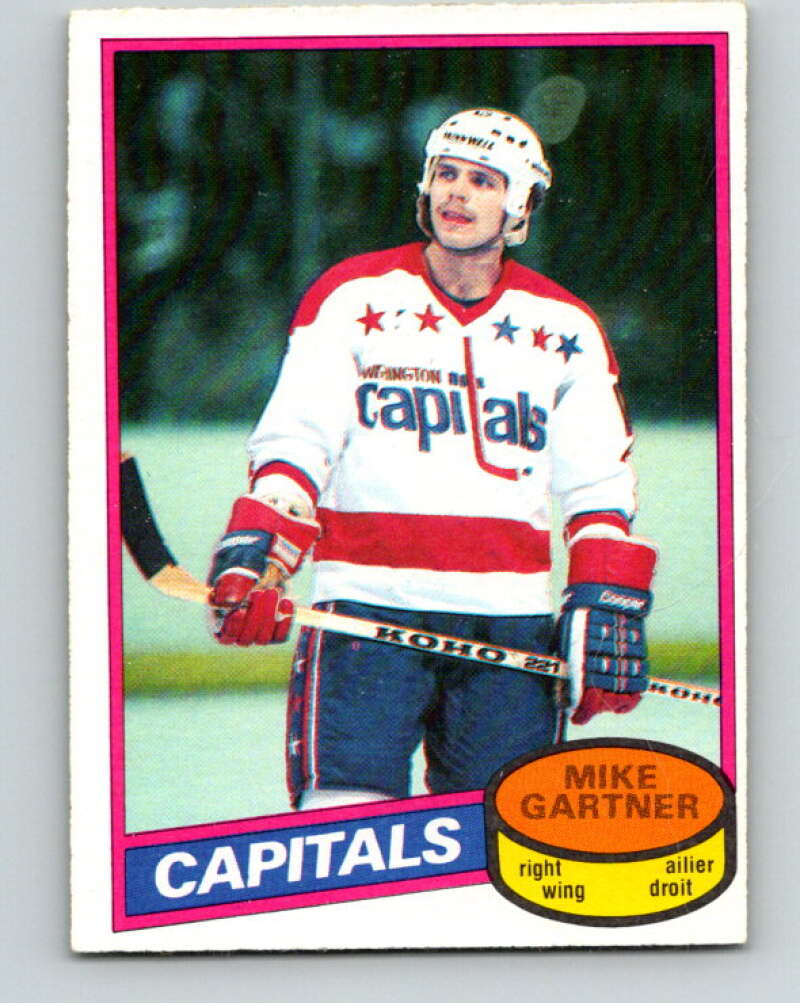 1980-81 O-Pee-Chee #195 Mike Gartner  RC Rookie Washington Capitals  V11449