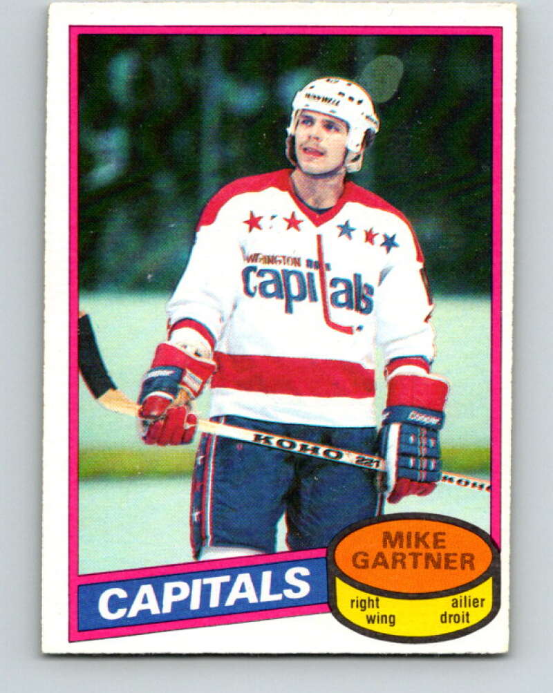 1980-81 O-Pee-Chee #195 Mike Gartner  RC Rookie Washington Capitals  V11454