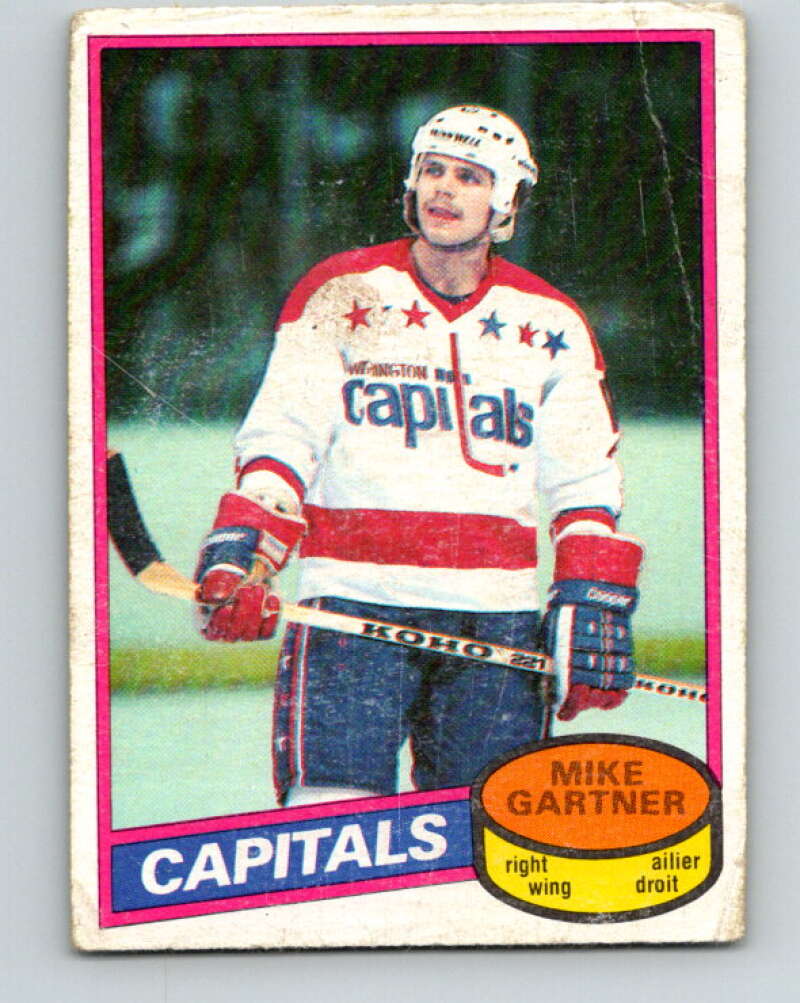 1980-81 O-Pee-Chee #195 Mike Gartner  RC Rookie Washington Capitals  V11458