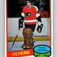 1980-81 O-Pee-Chee #279 Pete Peeters  RC Rookie Philadelphia Flyers  V11503