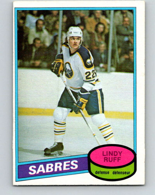 1980-81 O-Pee-Chee #319 Lindy Ruff  RC Rookie Buffalo Sabres  V11537