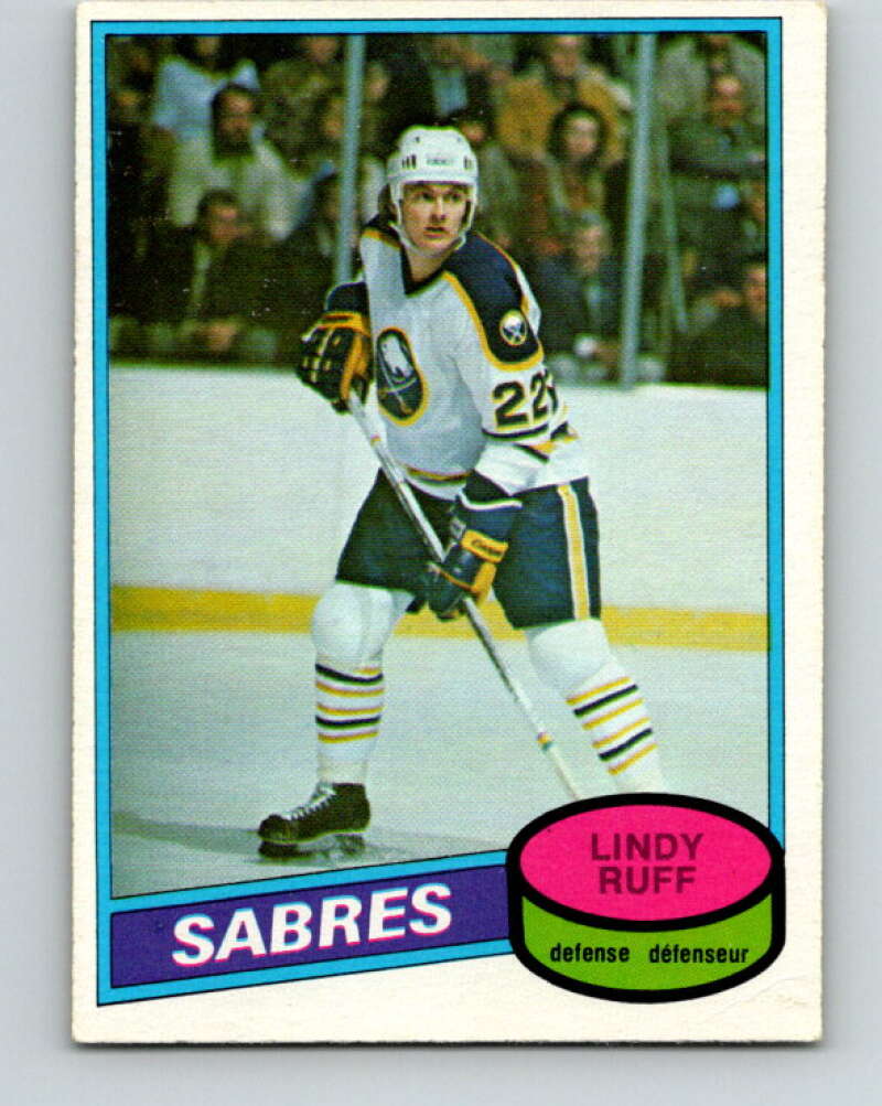 1980-81 O-Pee-Chee #319 Lindy Ruff  RC Rookie Buffalo Sabres  V11541