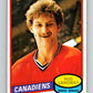 1980-81 O-Pee-Chee #344 Rod Langway  RC Rookie Montreal Canadiens  V11557