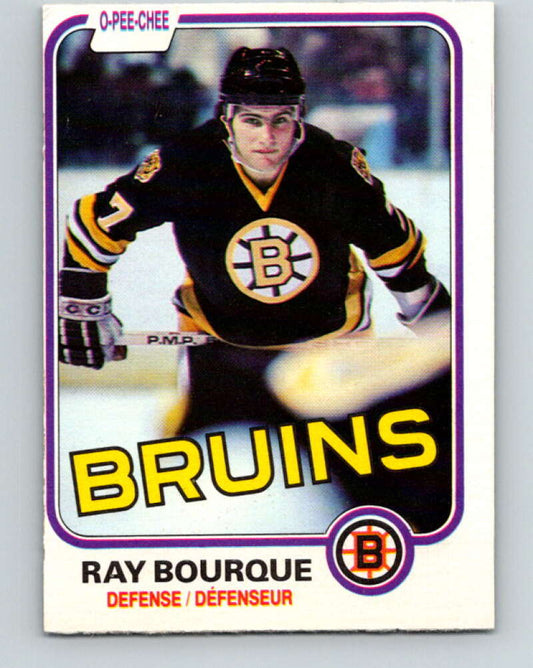 1981-82 O-Pee-Chee #1 Ray Bourque  Boston Bruins  V11598