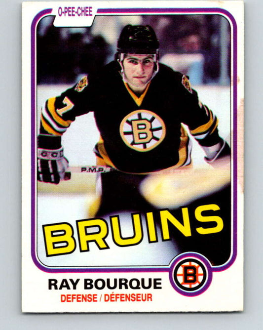 1981-82 O-Pee-Chee #1 Ray Bourque  Boston Bruins  V11599