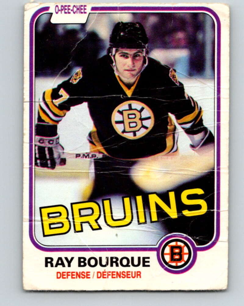 1981-82 O-Pee-Chee #1 Ray Bourque  Boston Bruins  V11603