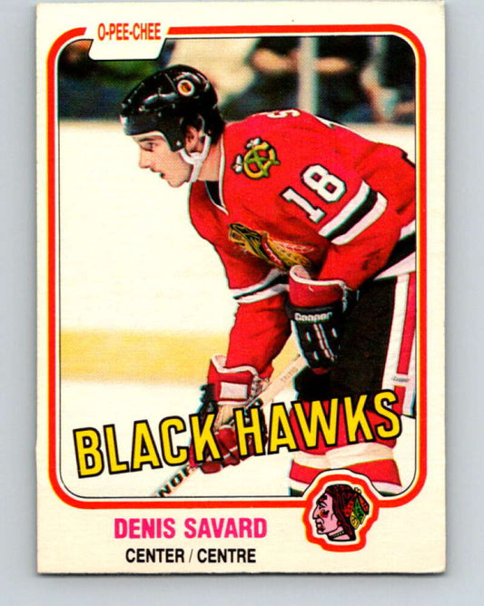 1981-82 O-Pee-Chee #63 Denis Savard  RC Rookie  Blackhawks  V11624