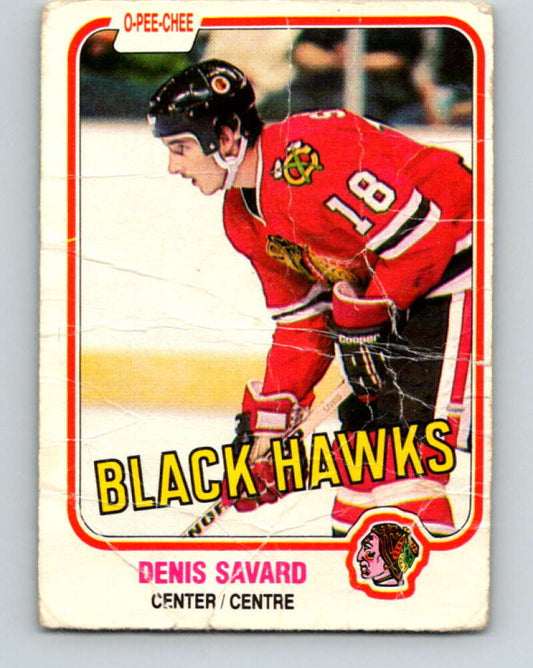 1981-82 O-Pee-Chee #63 Denis Savard  RC Rookie  Blackhawks  V11627