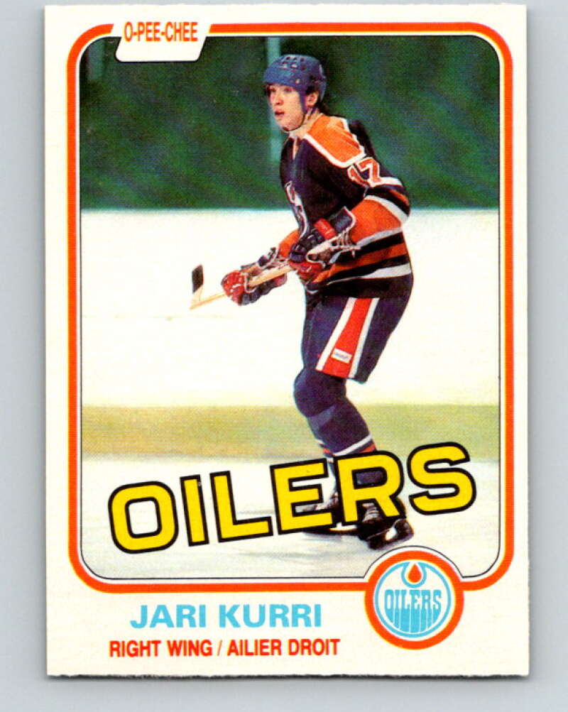 1981-82 O-Pee-Chee #107 Jari Kurri  RC Rookie Edmonton Oilers  V11629