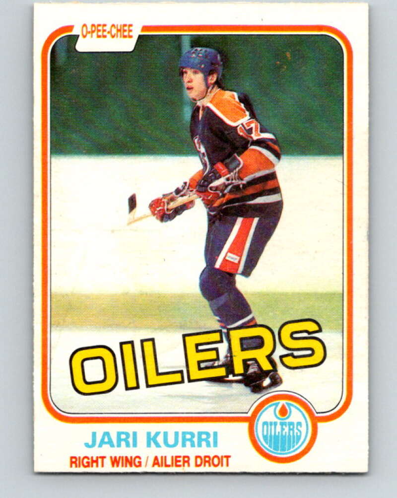 1981-82 O-Pee-Chee #107 Jari Kurri  RC Rookie Edmonton Oilers  V11632