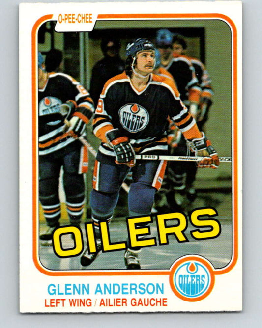 1981-82 O-Pee-Chee #108 Glenn Anderson  RC Rookie Edmonton Oilers  V11634
